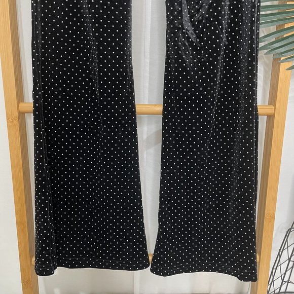 SOLD I.AM.GIA Black Velvet Studded Kelly Flare Pants XS - Picture 9 of 11